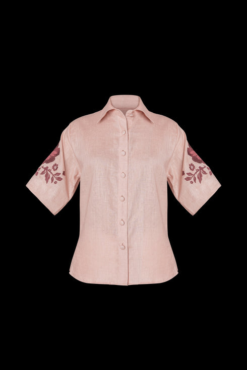 Inamorata Short Sleeve Shirt Cherry Blush